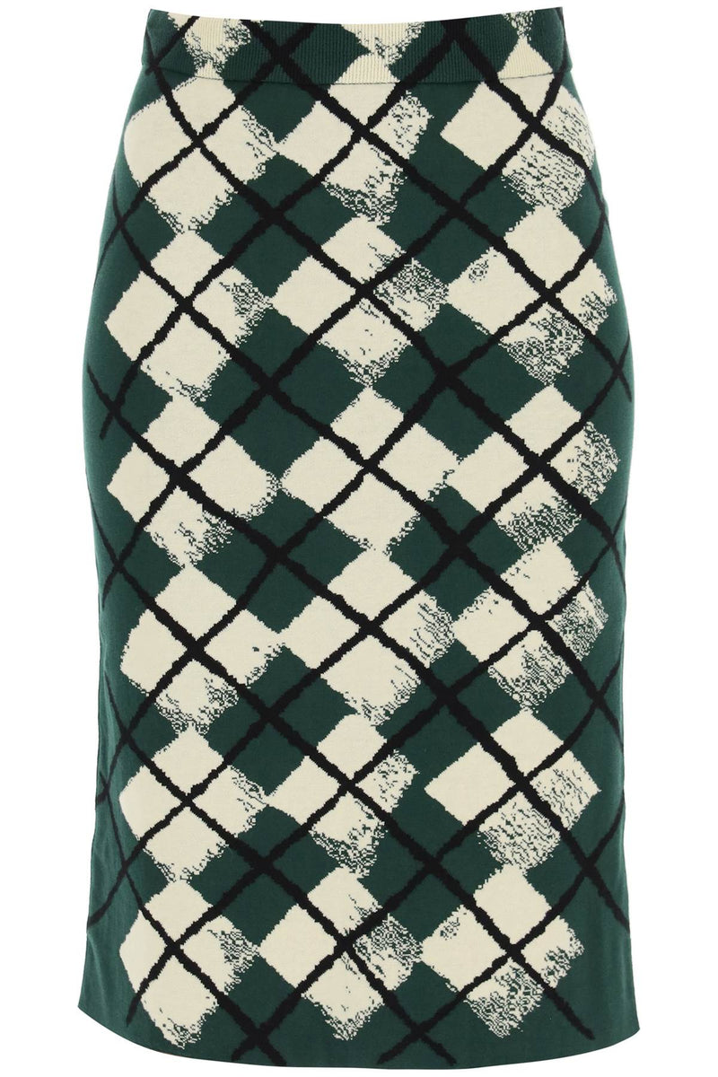 Burberry "knitted diamond pattern midi skirt-Burberry-M-Urbanheer