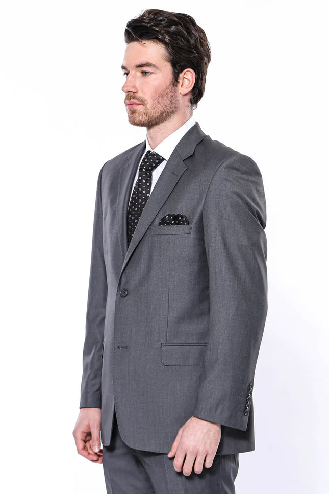 Regular Cut Plain Suit-Clothing-Wessi-Urbanheer