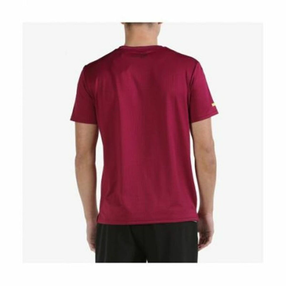 Men’s Short Sleeve T-Shirt Bullpadel Litis Fuchsia-Bullpadel-Urbanheer