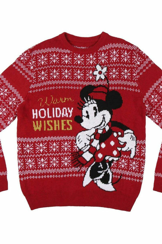 Women’s Jumper Minnie Mouse Red-Minnie Mouse-Urbanheer