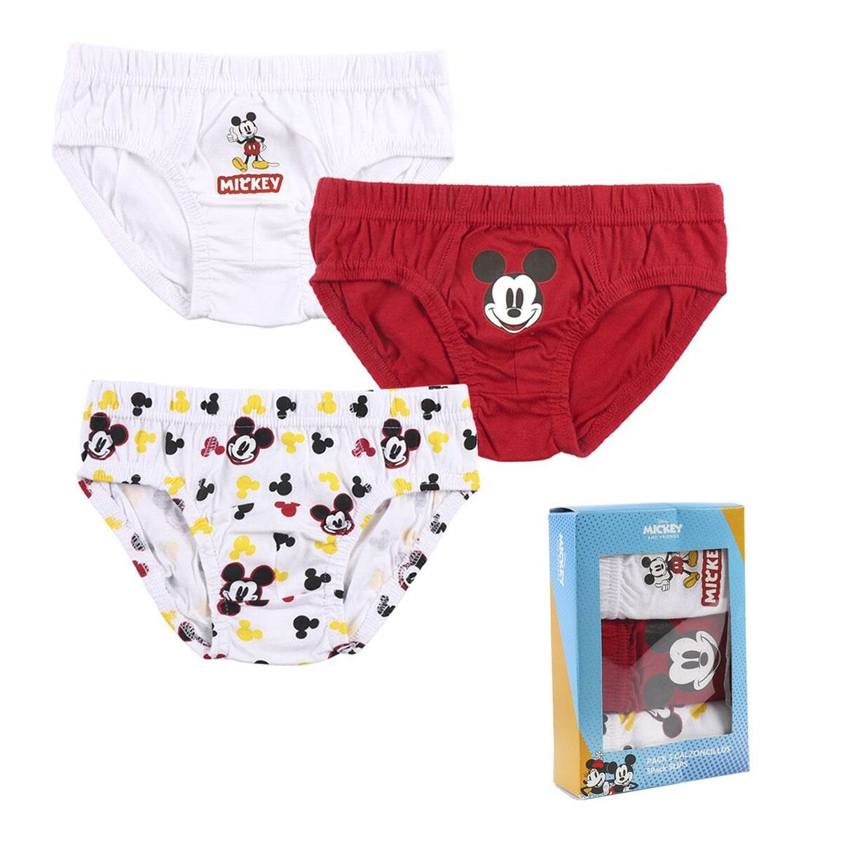 Pack of Underpants Mickey Mouse 3 Units Multicolour – Urbanheer