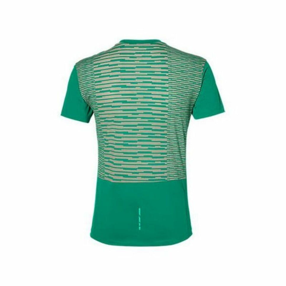 Men’S Short Sleeve T-Shirt Asics Fuzex Tee-Clothing - Men-Asics-Green-S-Urbanheer