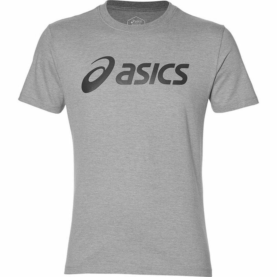 Men’s Short Sleeve T-Shirt Asics Big Logo Grey-Asics-Urbanheer