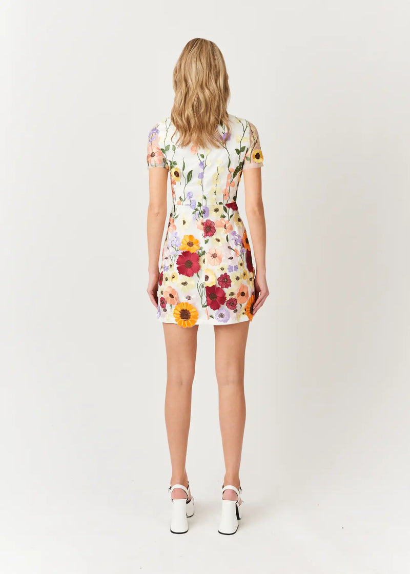 Doris Floral Printed Mini Dress-Amy Lynn-Urbanheer