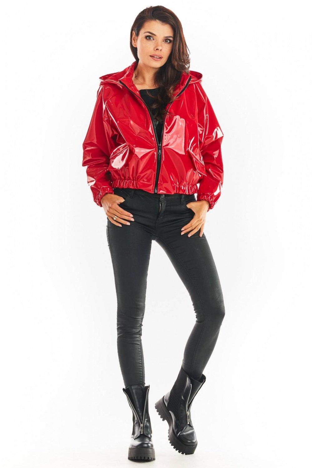 Jacket Women Outfit 149763 Awama-Women`s Coats, Jackets-awama-red-one-size-fits-all-Urbanheer