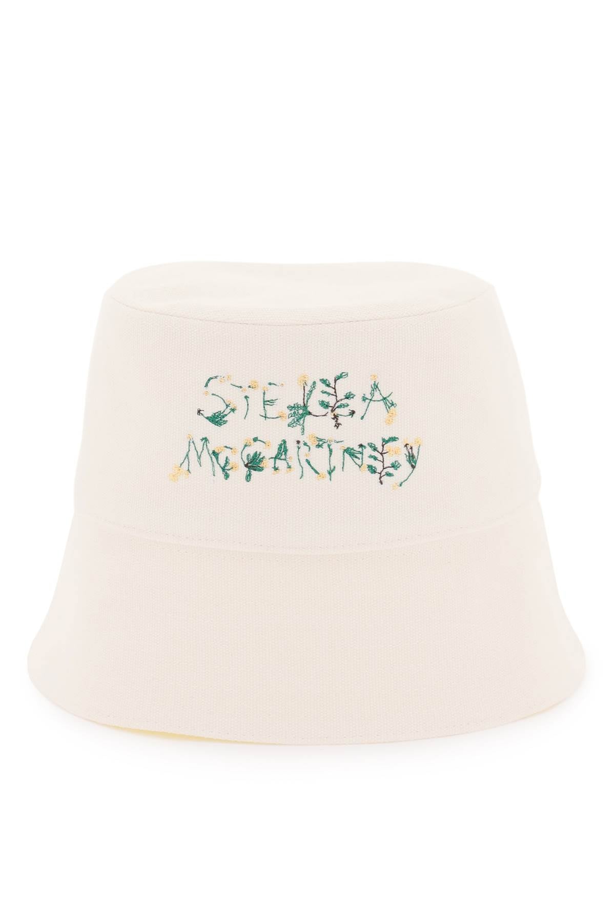 Stella Mccartney Bucket Hat With Floral Logo Embroidery-Stella McCartney-Urbanheer
