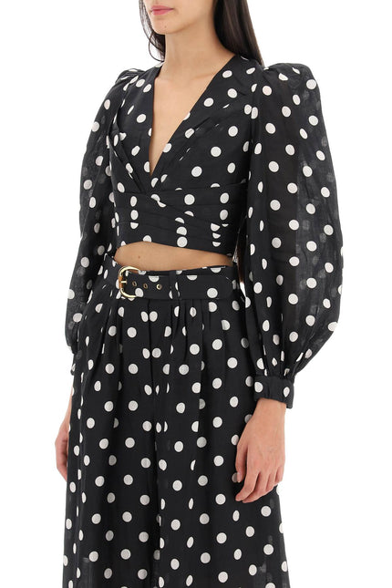 Zimmermann Polka Dot Cropped Top-Zimmermann-Urbanheer