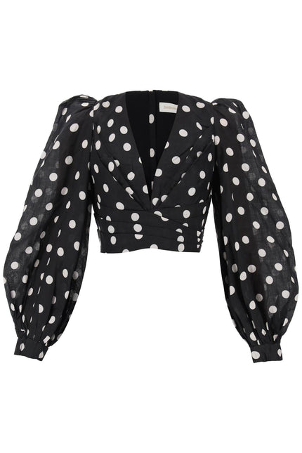 Zimmermann Polka Dot Cropped Top-Zimmermann-Urbanheer