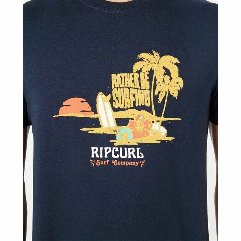 T-Shirt Rip Curl Framed Navy Blue Men-Fashion | Accessories > Clothes and Shoes > T-shirts-Rip Curl-Urbanheer