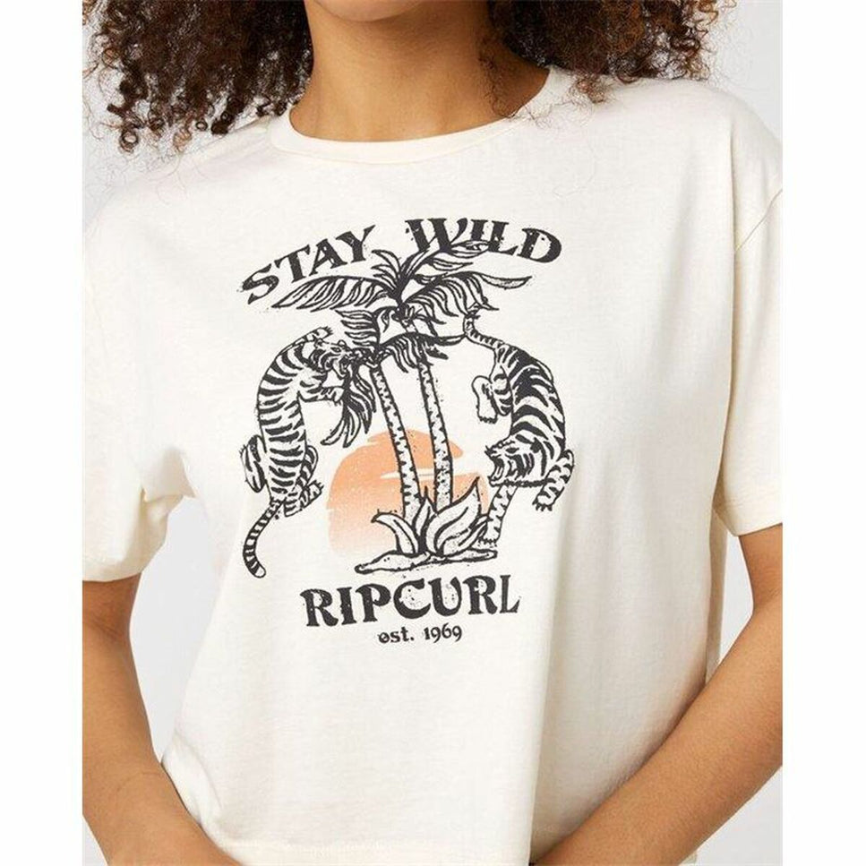 T-Shirt Rip Curl Stay Wild White-Sports | Fitness > Sports material and equipment > Sports t-shirts-Rip Curl-Urbanheer