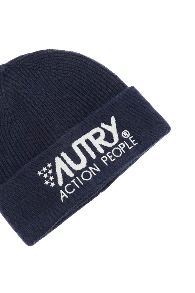 Autry beanie hat with embroidered logo-Autry-Urbanheer