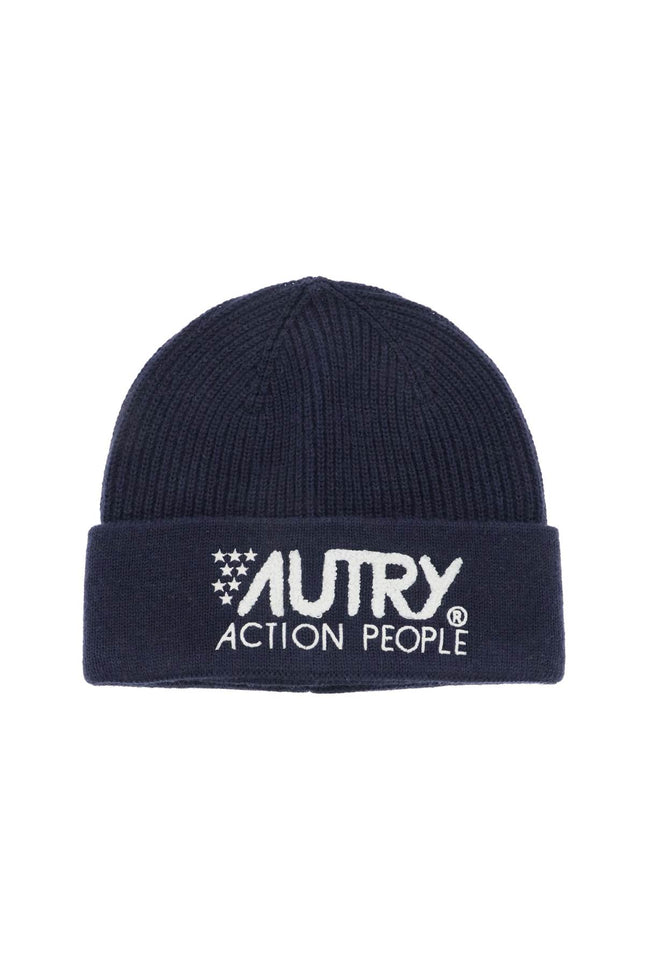 Autry beanie hat with embroidered logo-Autry-Urbanheer