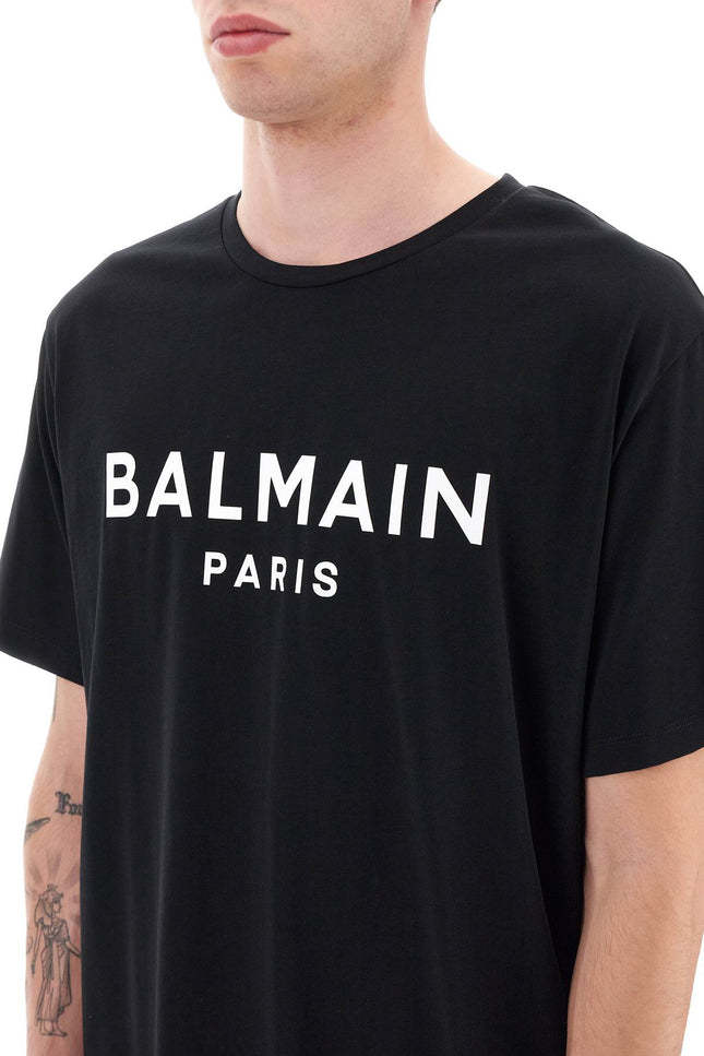 Balmain Logo Print T-Shirt-Balmain-Urbanheer