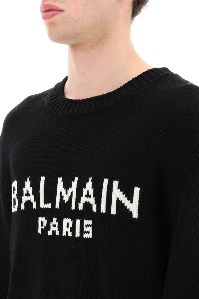 Balmain Jacquard Logo Sweater-Balmain-Urbanheer