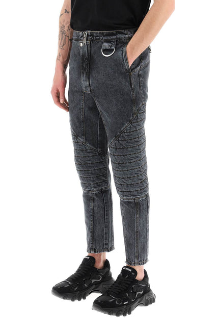 Balmain Jeans With Quilted And Padded Inserts-Balmain-31-Urbanheer