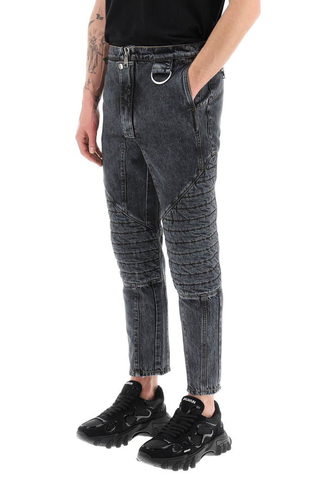 Balmain Jeans With Quilted And Padded Inserts-Balmain-31-Urbanheer