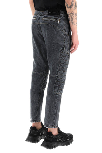 Balmain Jeans With Quilted And Padded Inserts-Balmain-31-Urbanheer