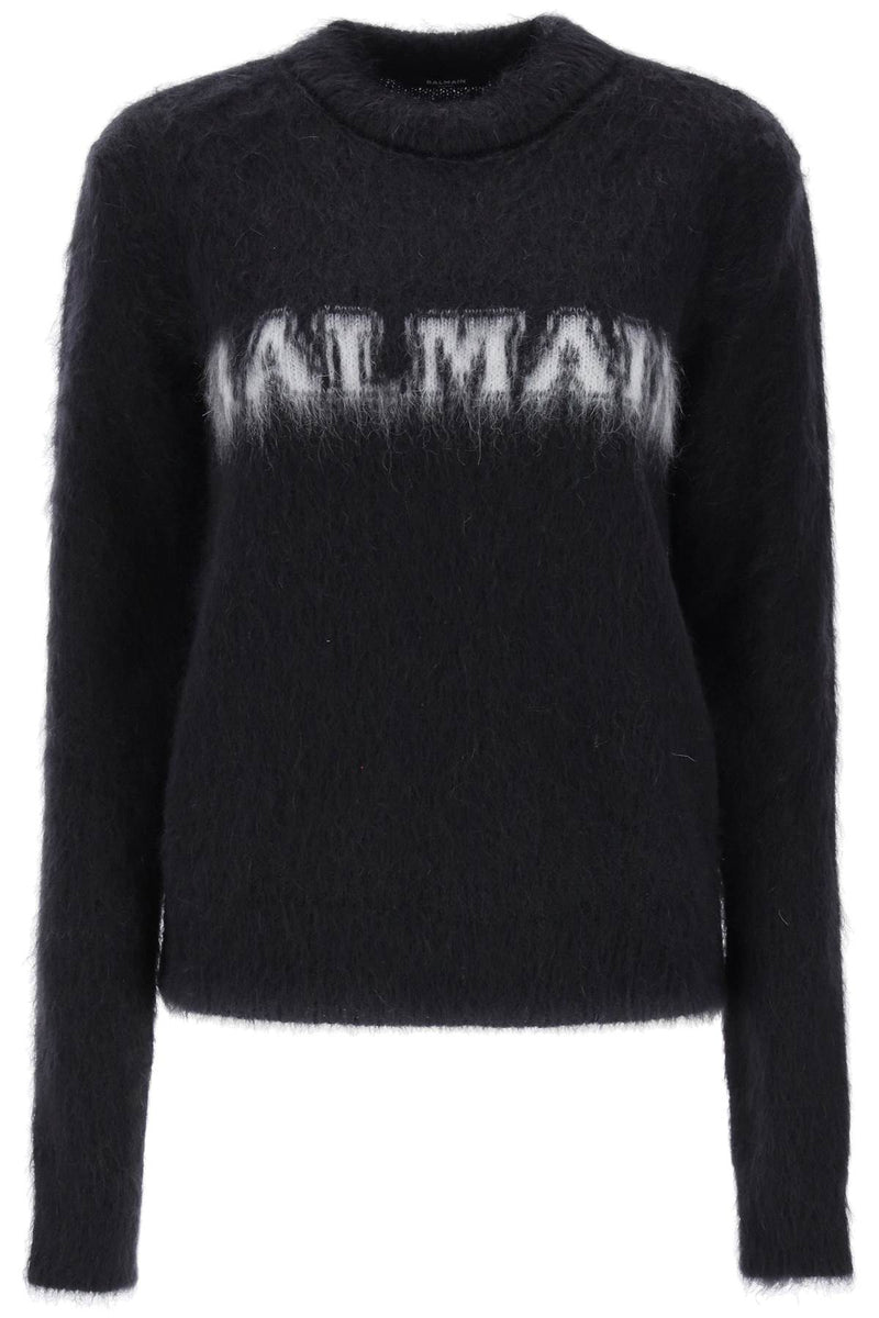 Balmain Brushed-Yarn Sweater With Logo-Balmain-Urbanheer