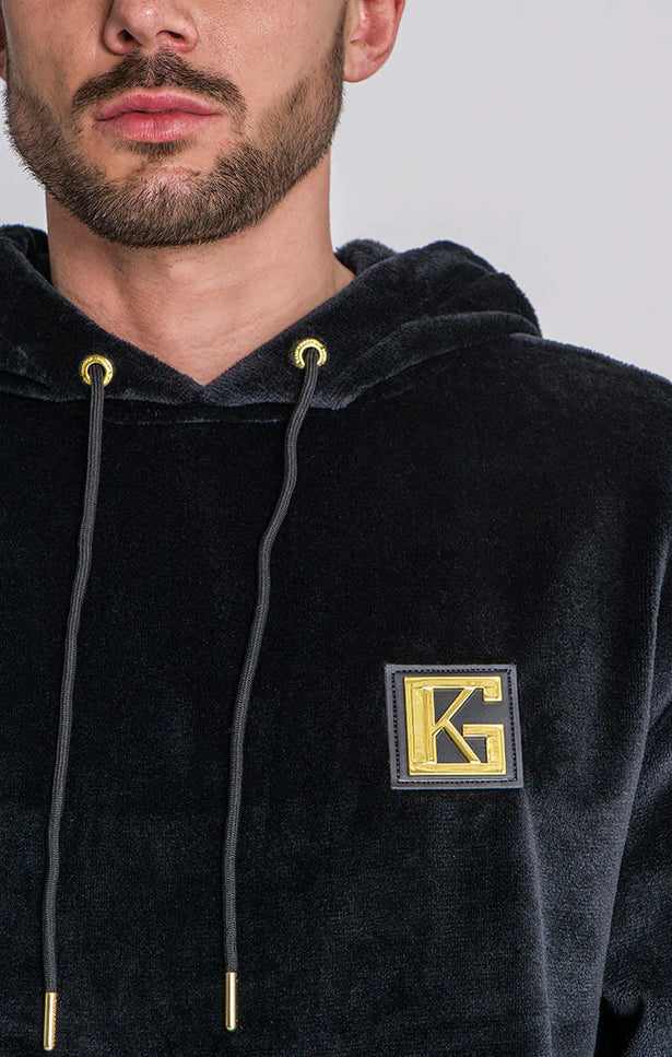 Black Gk Iron Sherpa Hoodie-Clothing - Men-Gianni Kavanagh-Urbanheer