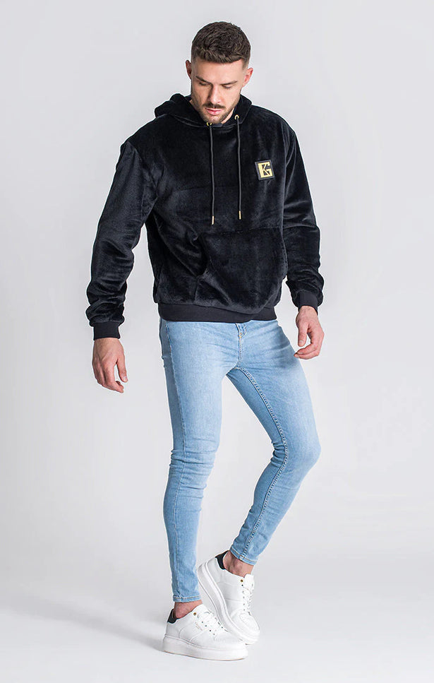 Black Gk Iron Sherpa Hoodie-Clothing - Men-Gianni Kavanagh-Urbanheer