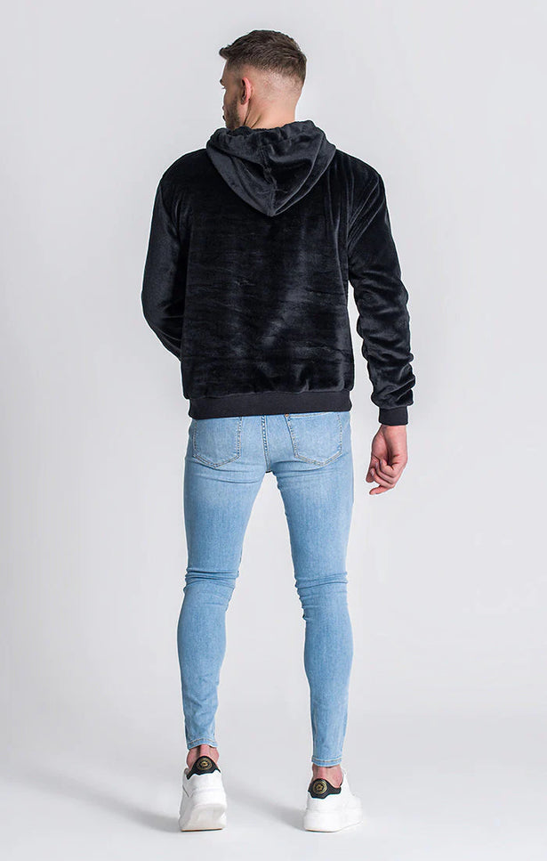 Black Gk Iron Sherpa Hoodie-Clothing - Men-Gianni Kavanagh-Urbanheer