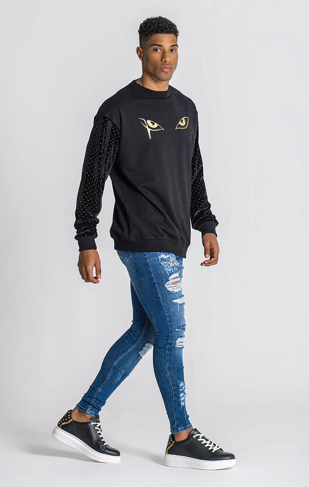 Gk Lux Black Moonlight Sweat-Clothing - Men-Gianni Kavanagh-Urbanheer