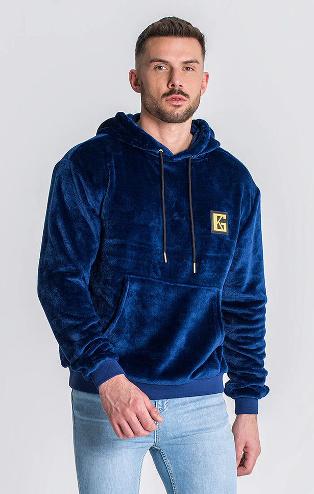 Blue Gk Iron Sherpa Hoodie-Clothing - Men-Gianni Kavanagh-Urbanheer