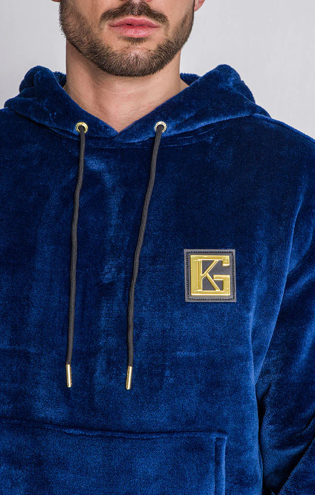 Blue Gk Iron Sherpa Hoodie-Clothing - Men-Gianni Kavanagh-Urbanheer