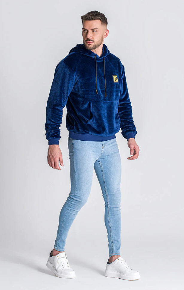 Blue Gk Iron Sherpa Hoodie-Clothing - Men-Gianni Kavanagh-Urbanheer