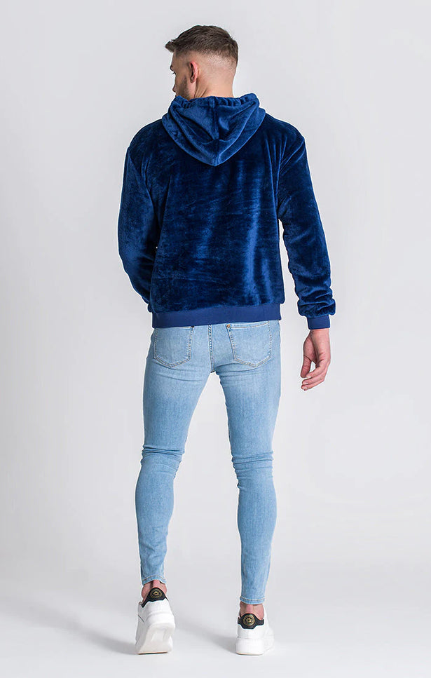 Blue Gk Iron Sherpa Hoodie-Clothing - Men-Gianni Kavanagh-Urbanheer