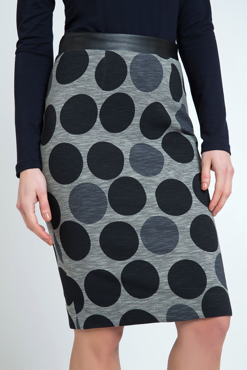 Polka Dot Pencil Skirt-skirt-Conquista-Urbanheer