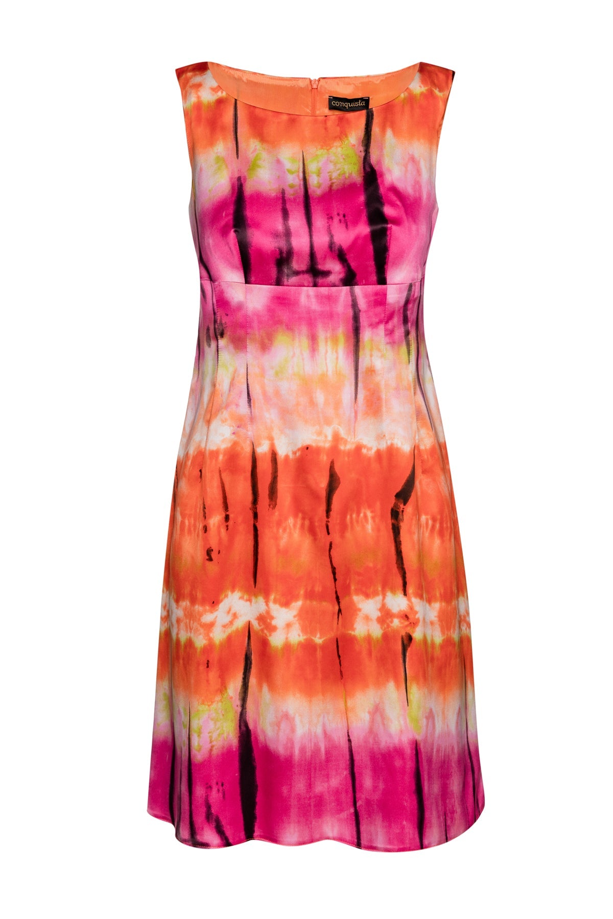 Multicoloured Empire Line Dress-Dresses-Conquista-Urbanheer