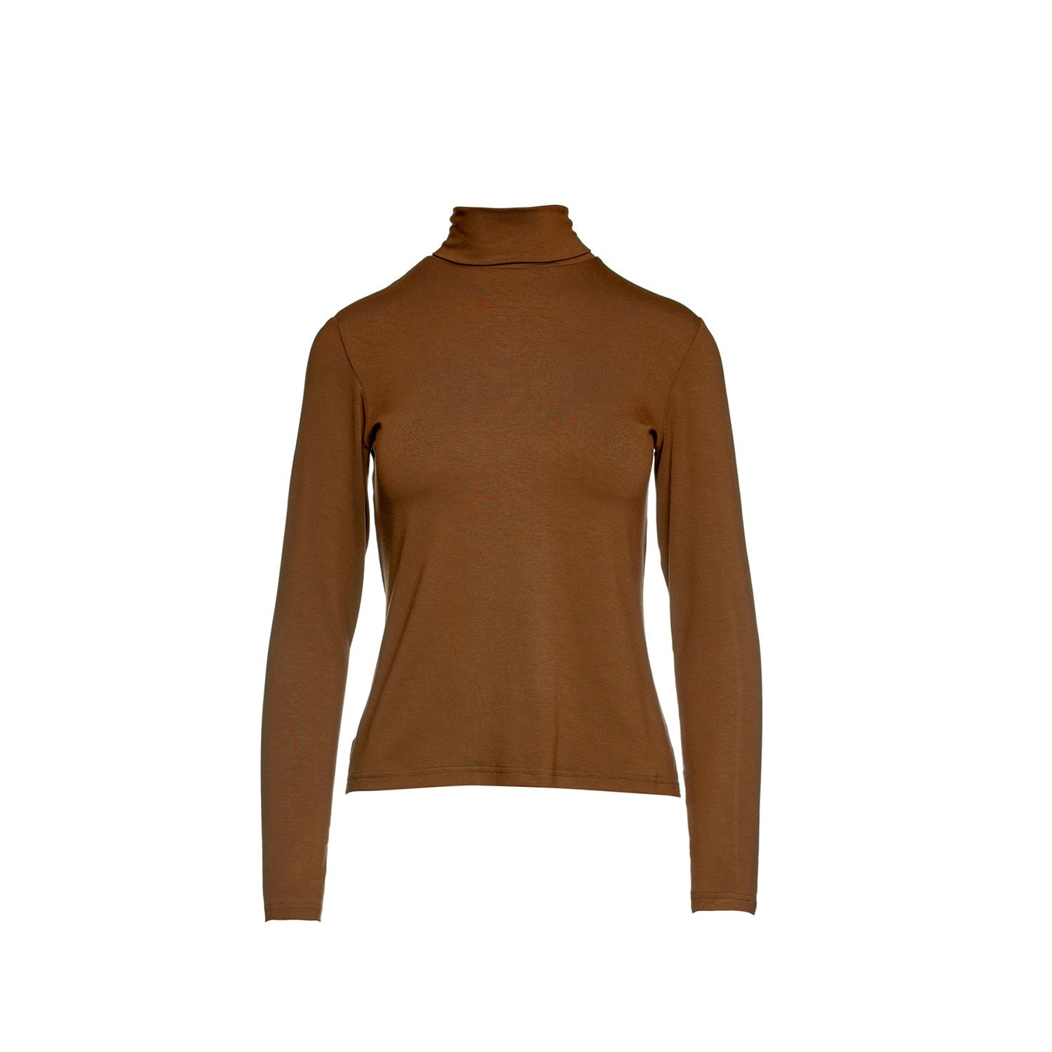 Biscuit Colour Long Sleeve Polo Neck Jumper-Conquista-Urbanheer