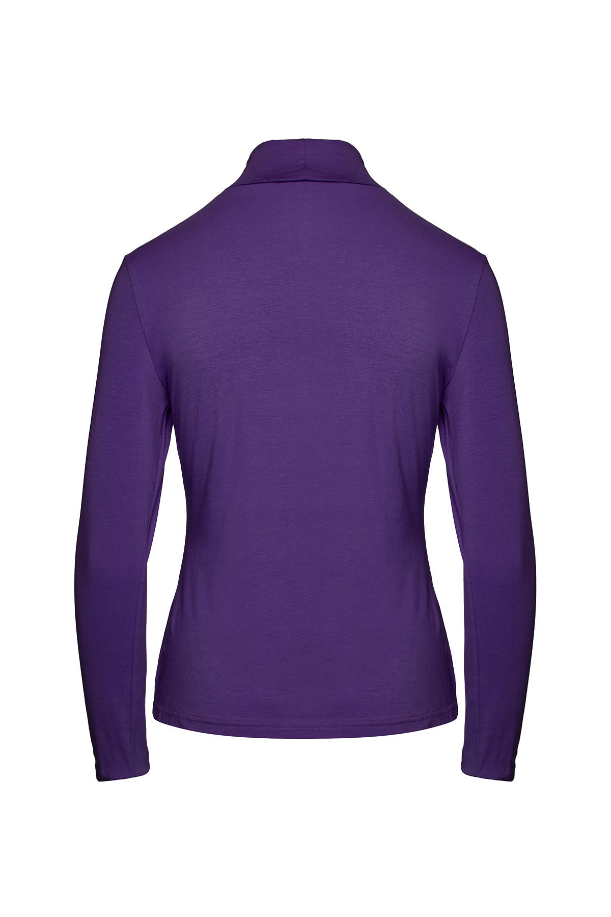 Lilac Turtle Neck Top In Sustainable Fabric-Conquista-Urbanheer