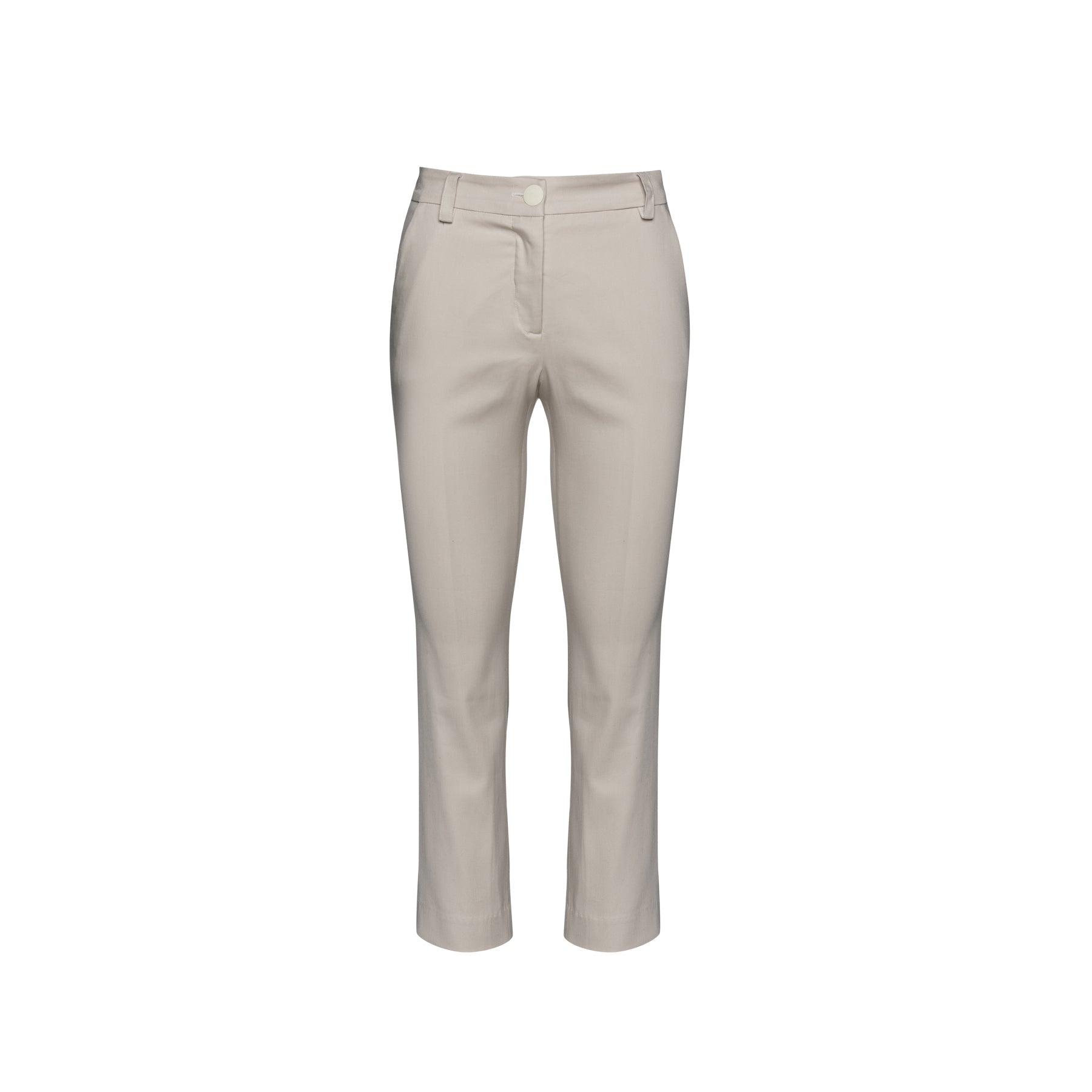 Sand Colour Fitted Stretch Pants-Conquista-Urbanheer