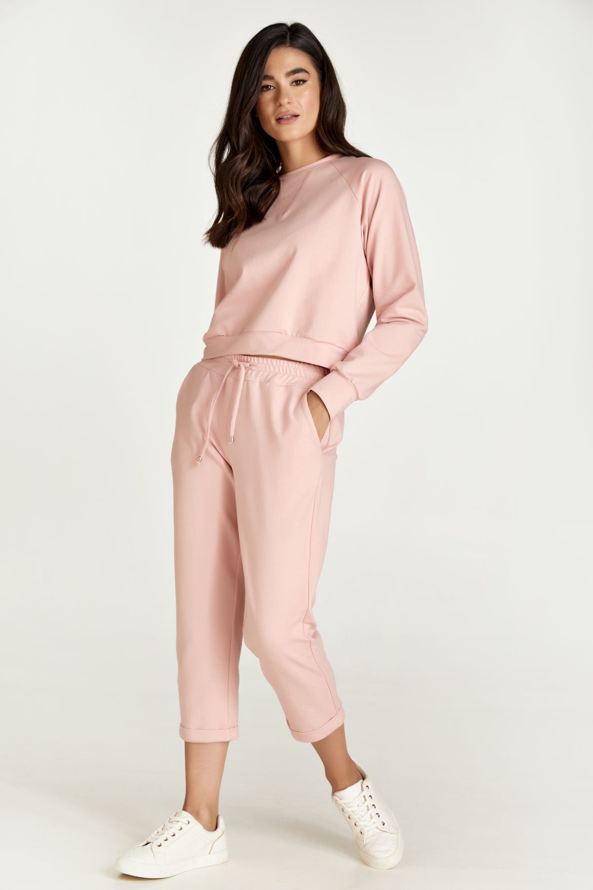 Cropped Pink Sweatshirt-Conquista-Urbanheer