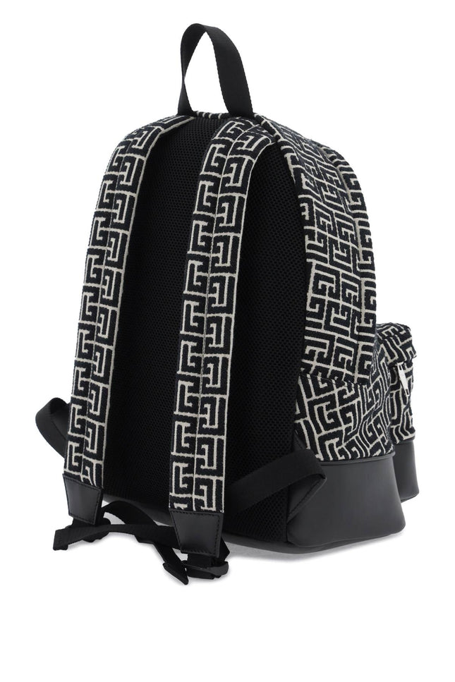 Balmain Jacquard Backpack With Monogram-Balmain-Urbanheer