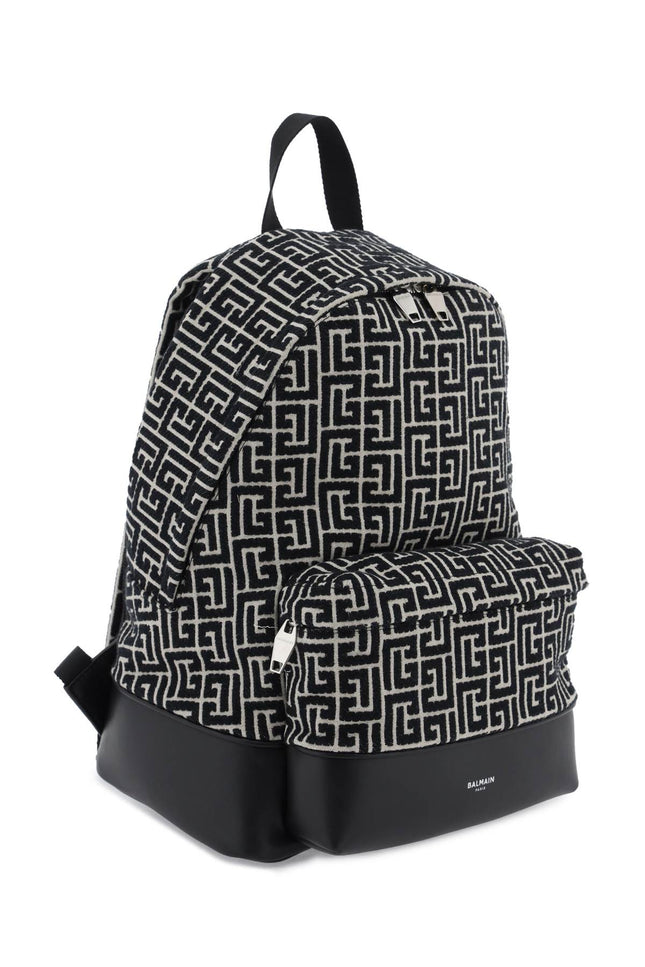 Balmain Jacquard Backpack With Monogram-Balmain-Urbanheer