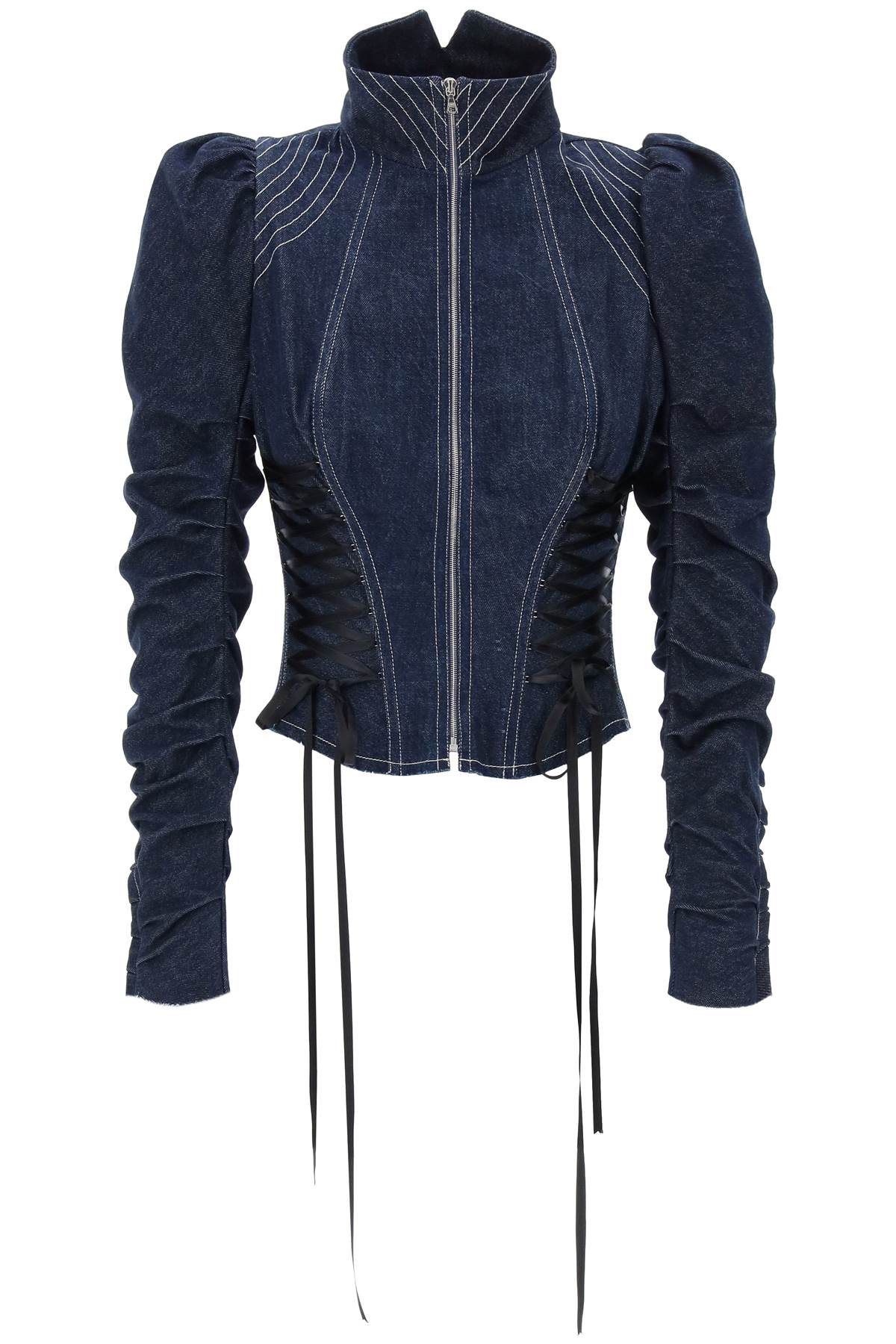 Dilara findikoglu denim corset-style jacket with-Urbanheer-38-Urbanheer