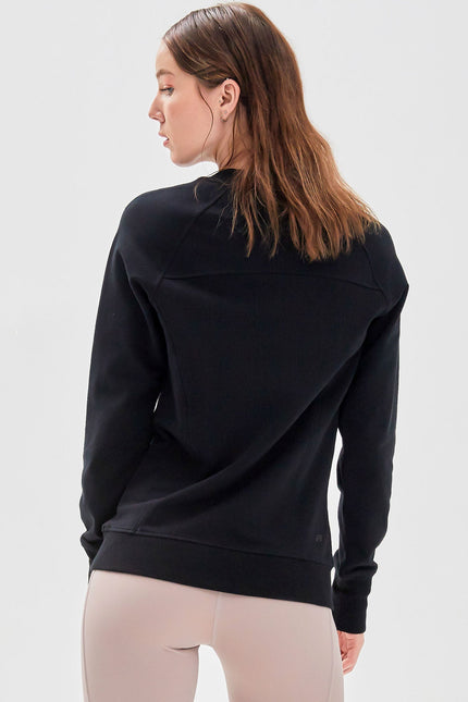 City Zip Slim Crewneck-Rebody-Urbanheer