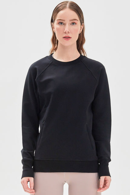 City Zip Slim Crewneck-Rebody-Urbanheer