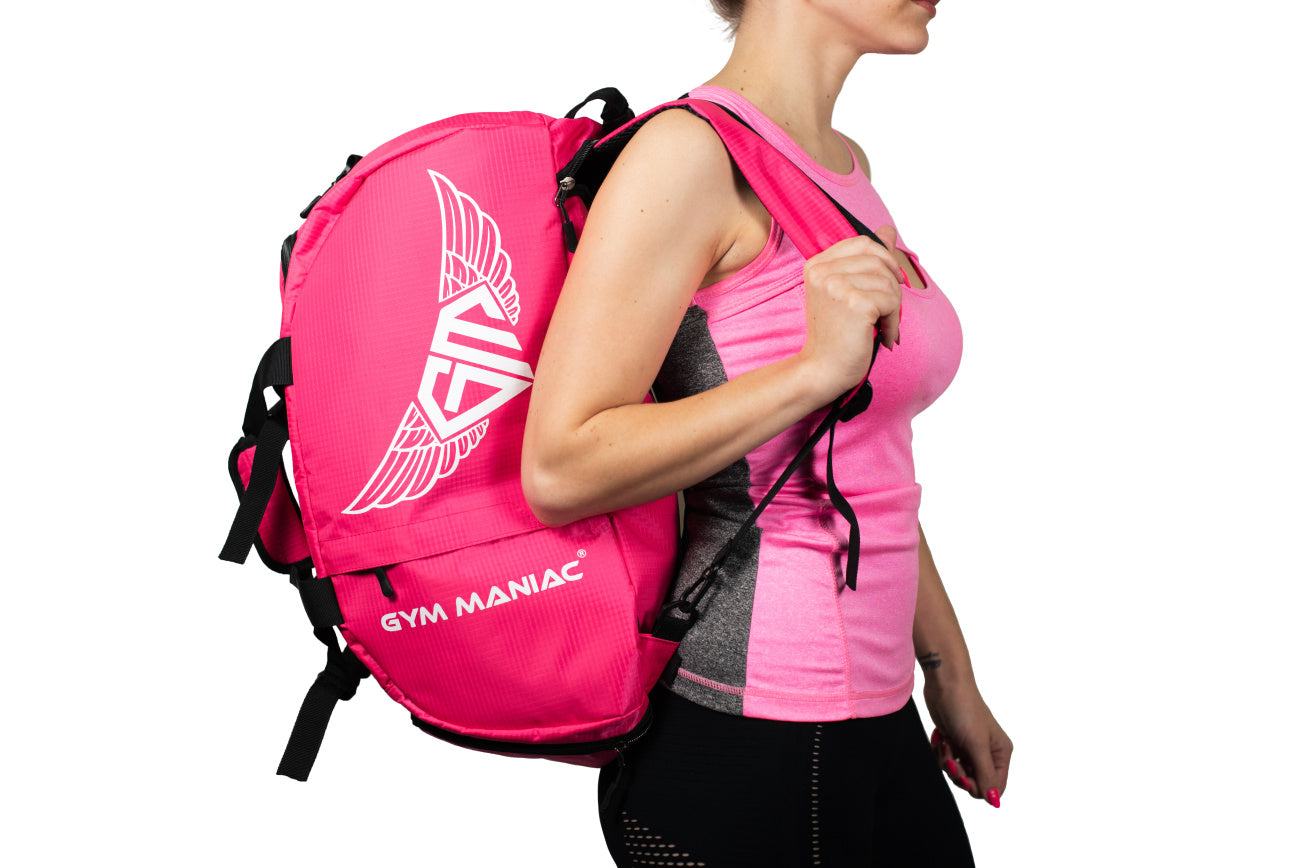 Gym Maniac Gm 3-Way Gym Bag - Pink-Gym Maniac GM s.r.o.-Urbanheer