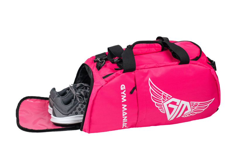Gym Maniac Gm 3-Way Gym Bag - Pink-Gym Maniac GM s.r.o.-Urbanheer