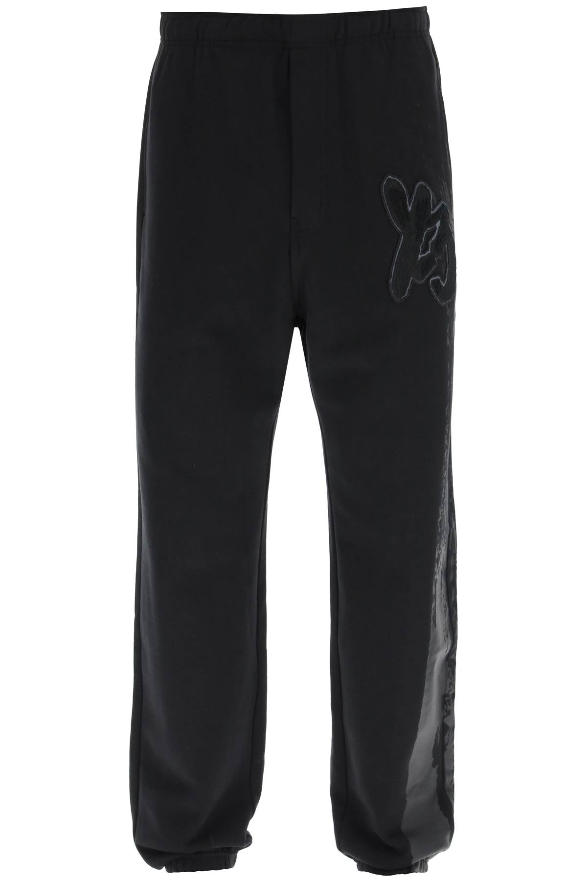 Y-3 jogger pants with coated detail-Y-3-Urbanheer
