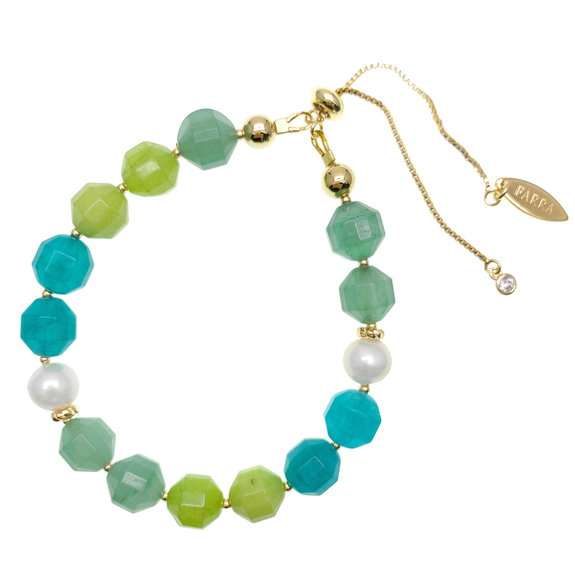 Green And Blue Tone Jade Adjustable Bracelet Hb001-Apparel & Accessories-FARRA-Jewelry-Urbanheer