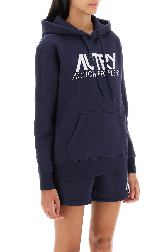 Autry 'icon' hoodie with logo embroidery-Autry-Urbanheer