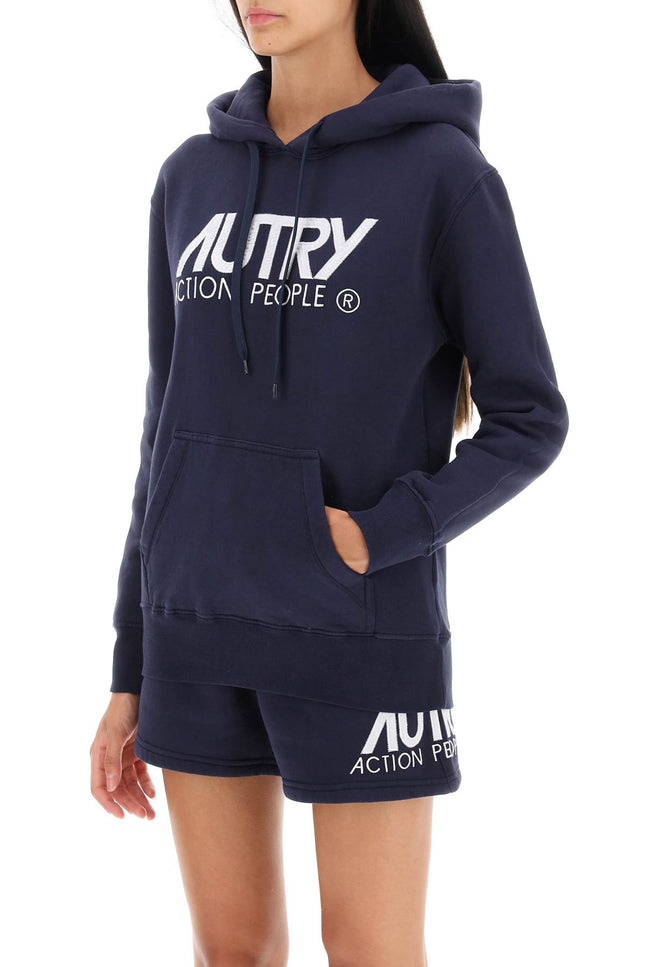 Autry 'icon' hoodie with logo embroidery-Autry-Urbanheer
