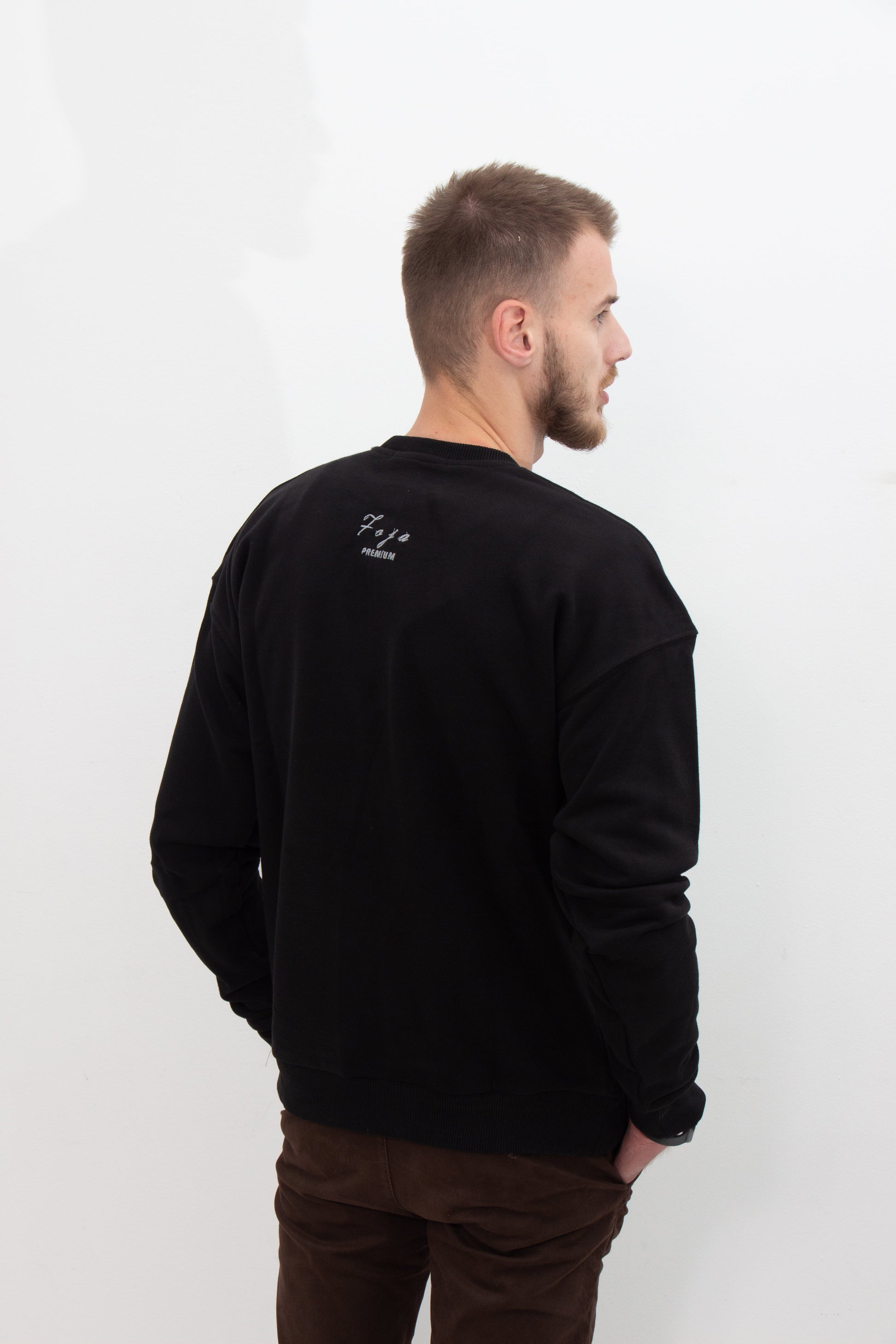 Foja Premium Sweater -Black-Foja Jeans-Urbanheer