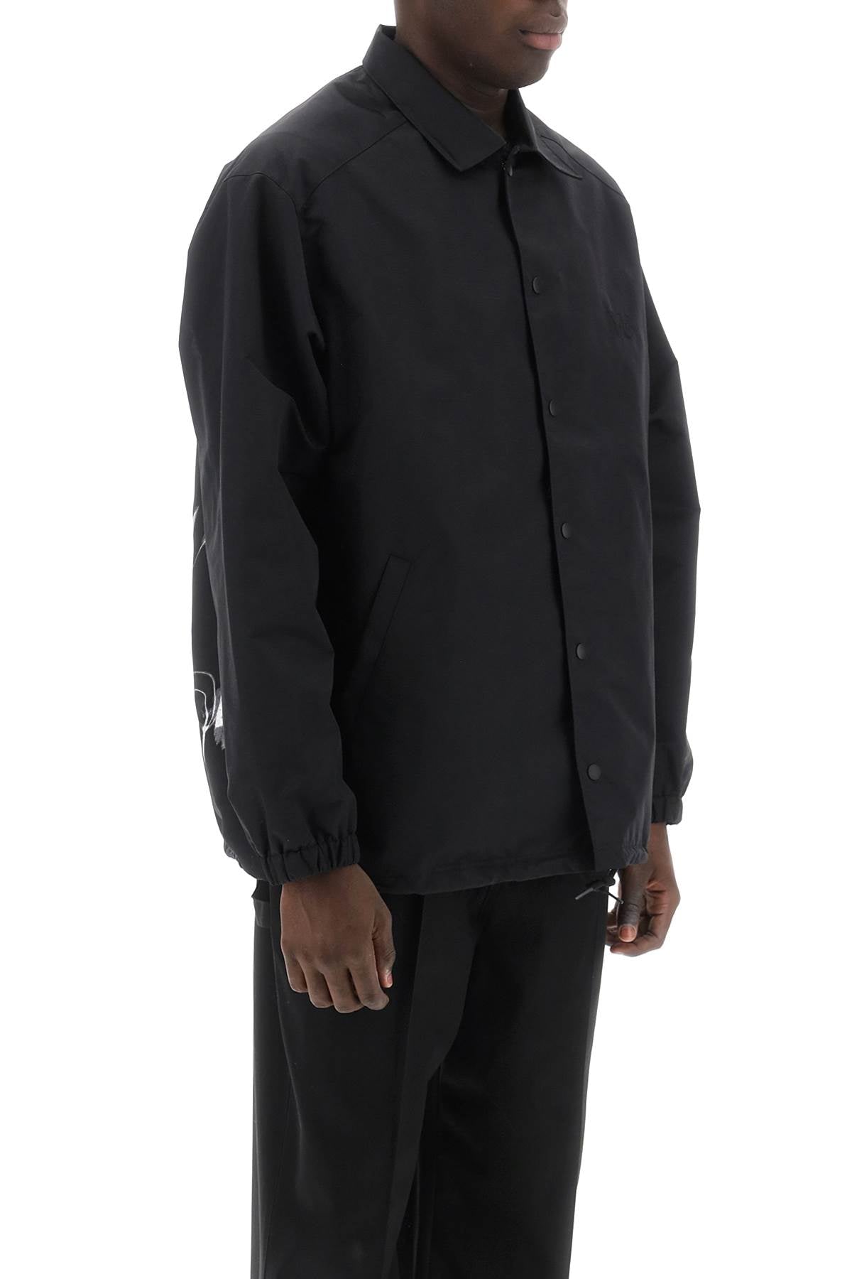 Y-3 coach jacket with print and patch-Y-3-Urbanheer