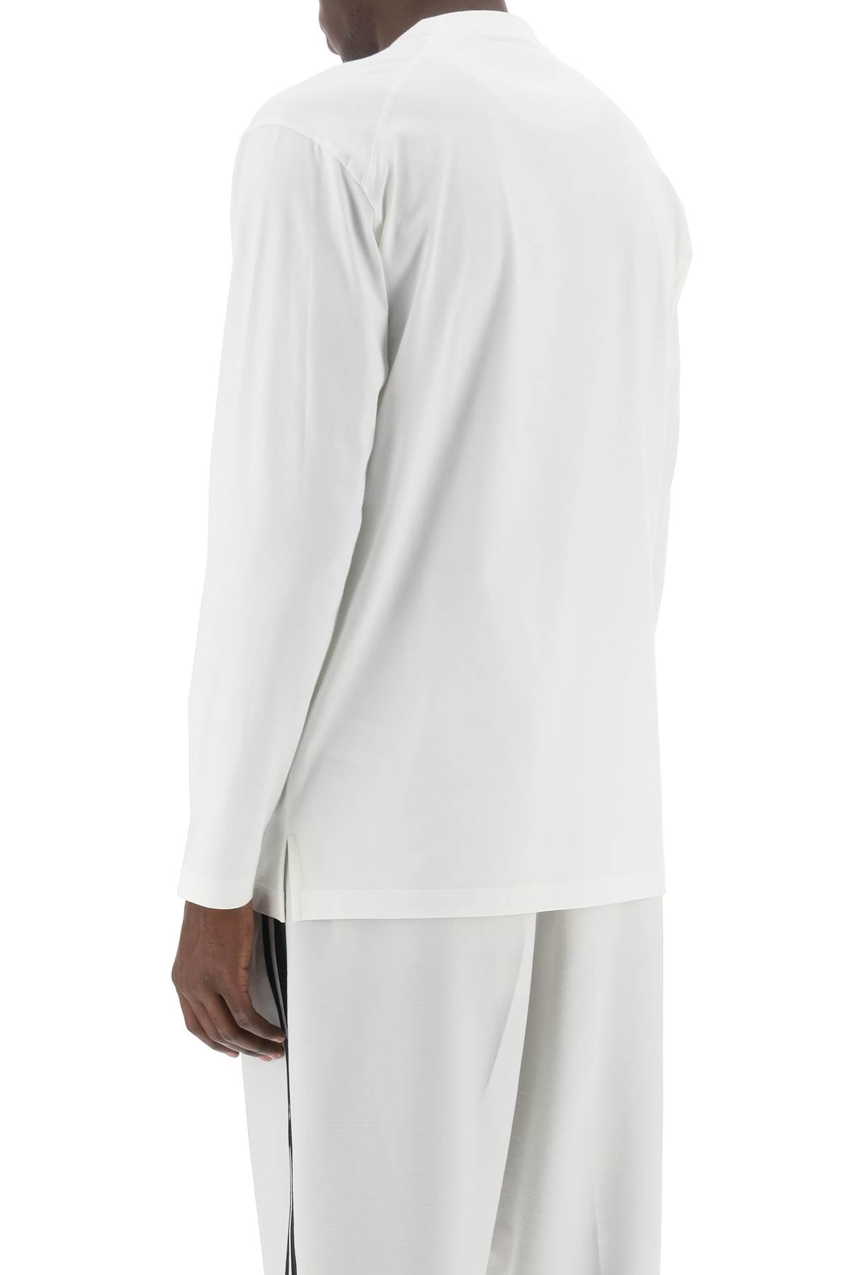 Y-3 long-sleeved t-shirt with logo print-Y-3-Urbanheer